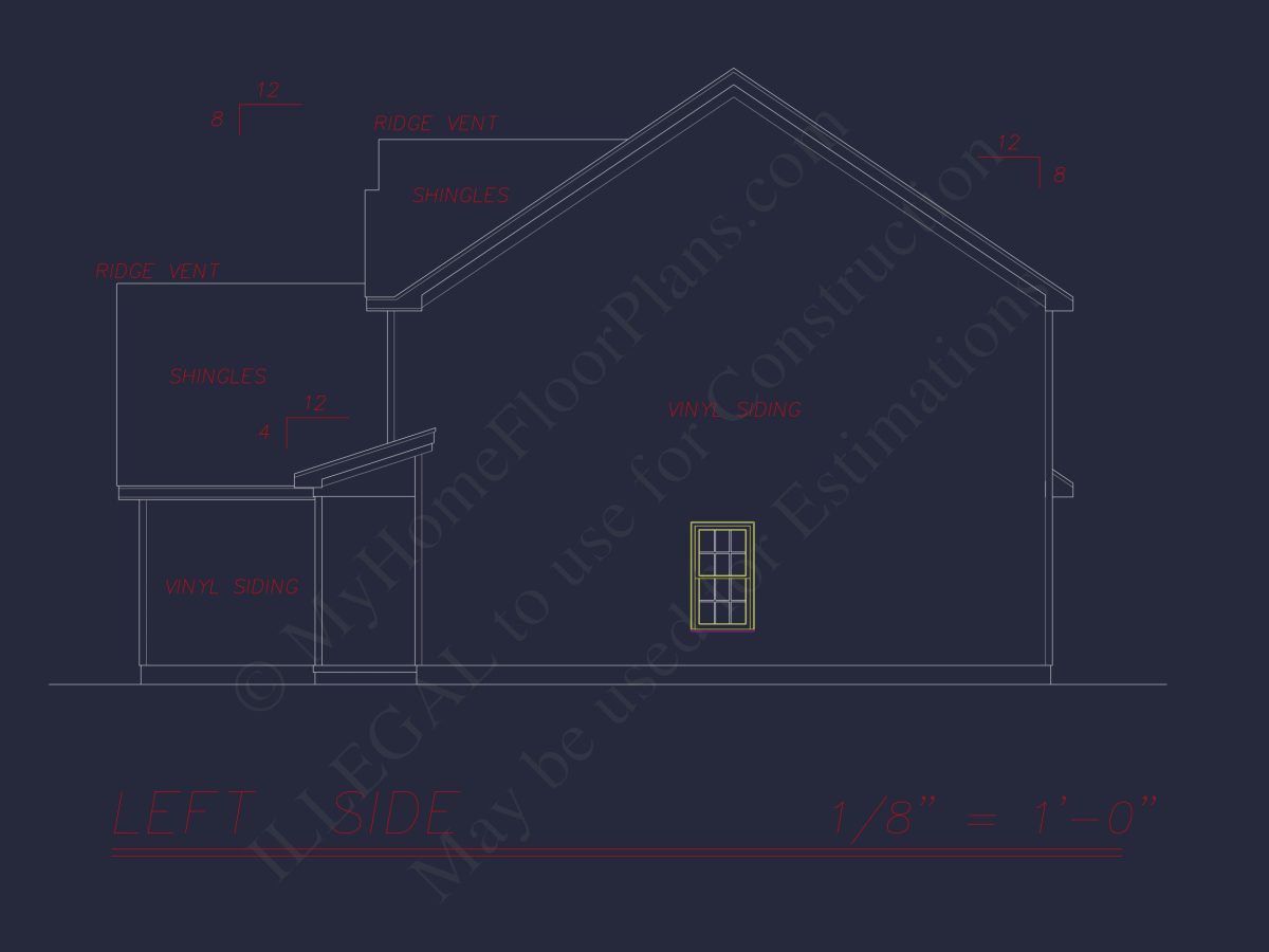 Elegant Two-Story house Plan with 4 Bedrooms & CAD Designs