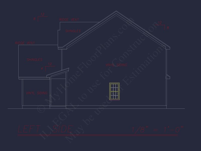 Elegant Two-Story house Plan with 4 Bedrooms & CAD Designs