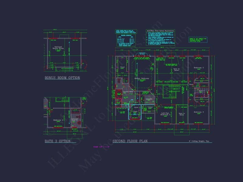 Elegant Two-Story house Plan with CAD Designs and Blueprints