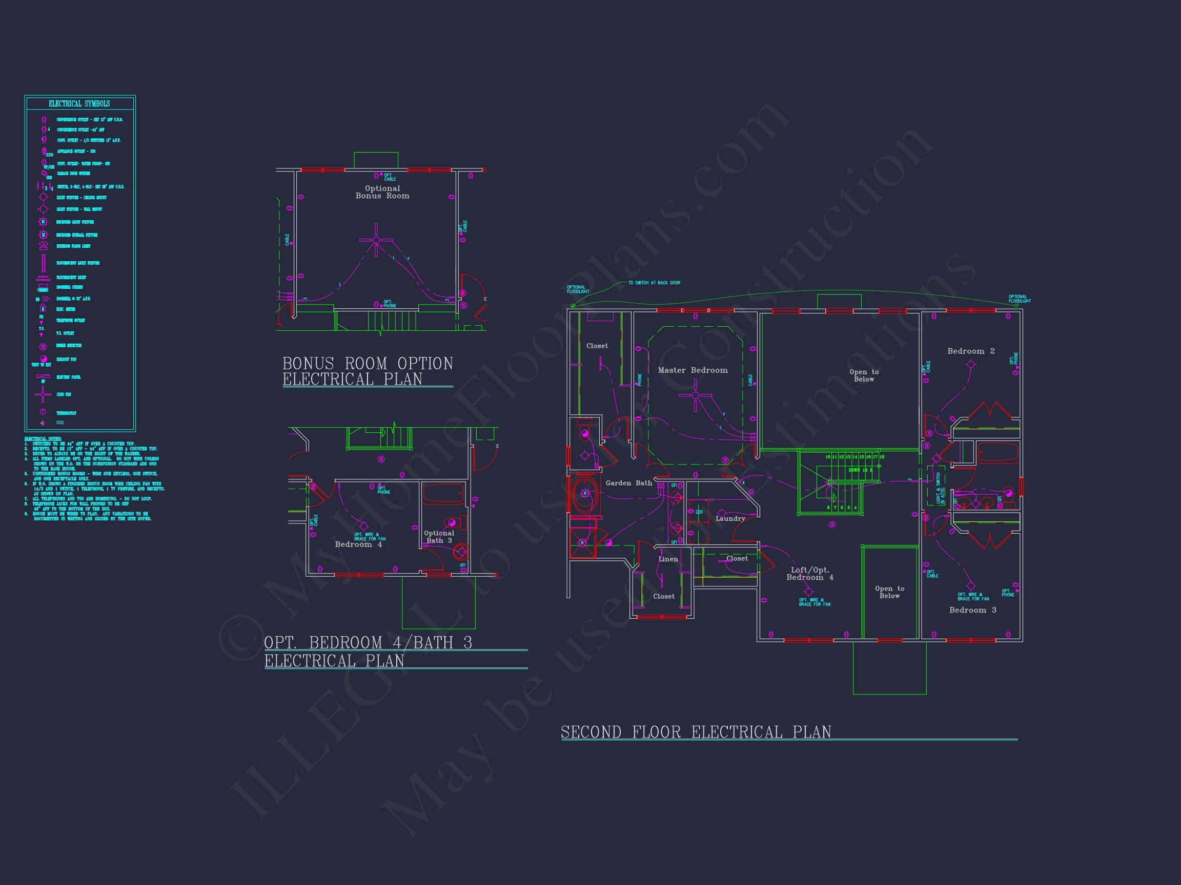 Elegant Two-Story house Plan with CAD Designs and Blueprints