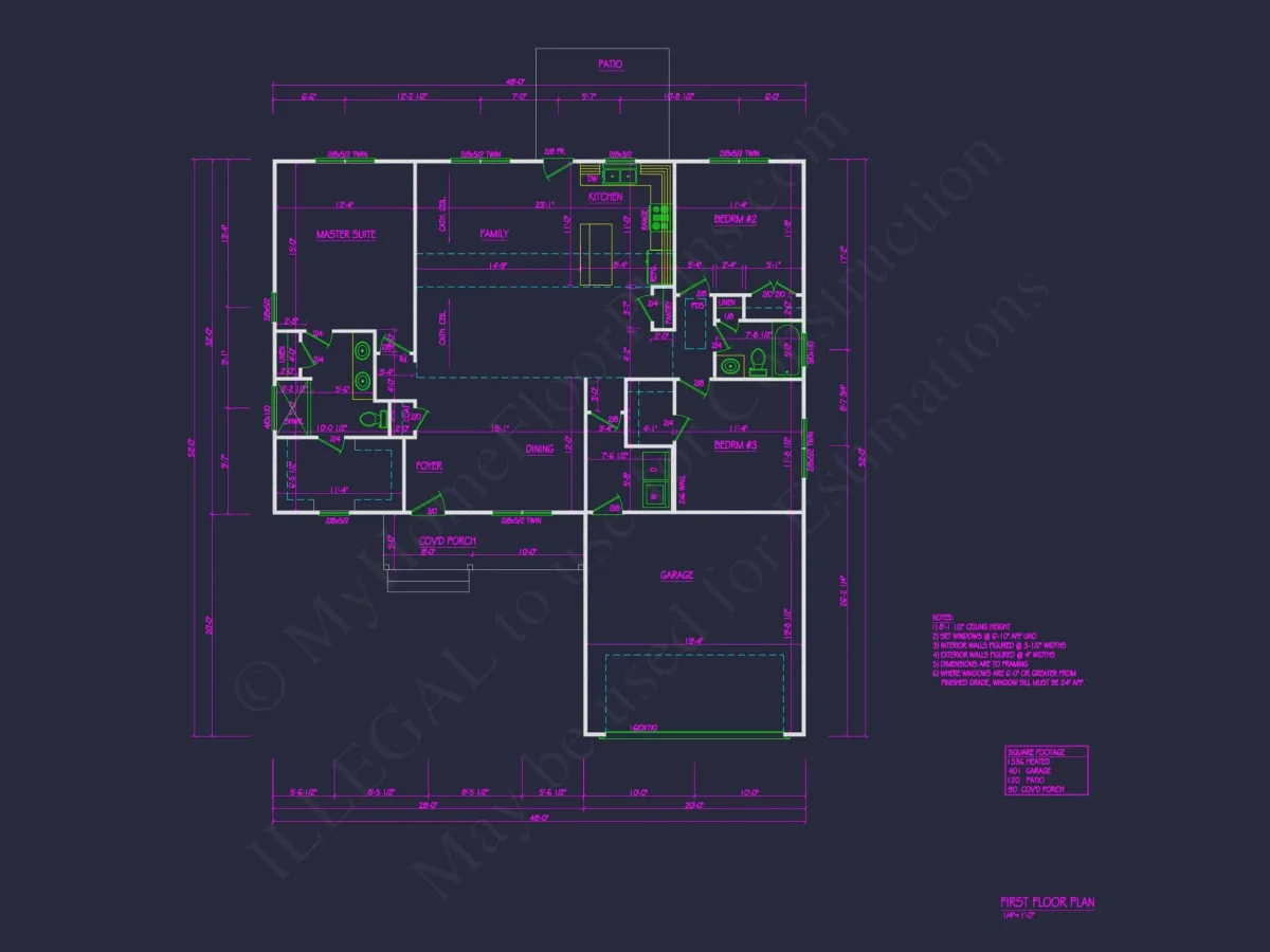 Explore house Floor Plan Blueprint: Traditional CAD Designs