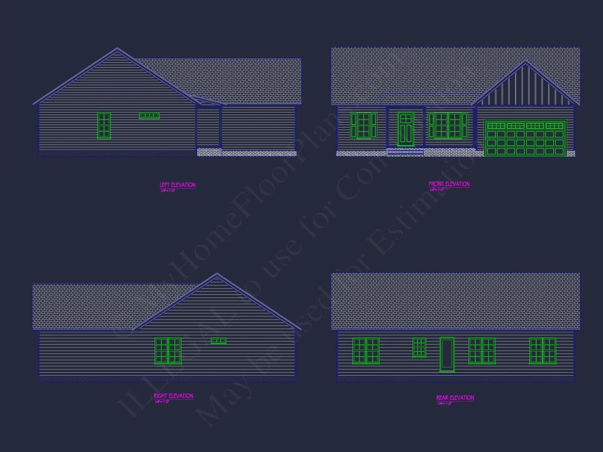 Explore house Floor Plan Blueprint: Traditional CAD Designs