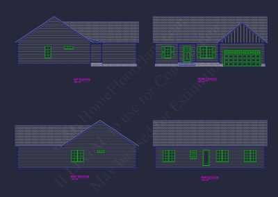 Explore house Floor Plan Blueprint: Traditional CAD Designs