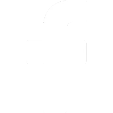 This image features a white facebook "f" logo centered on a completely white background, creating a minimalist and monochromatic design. the logo is depicted in a bold, modern sans-serif typeface.