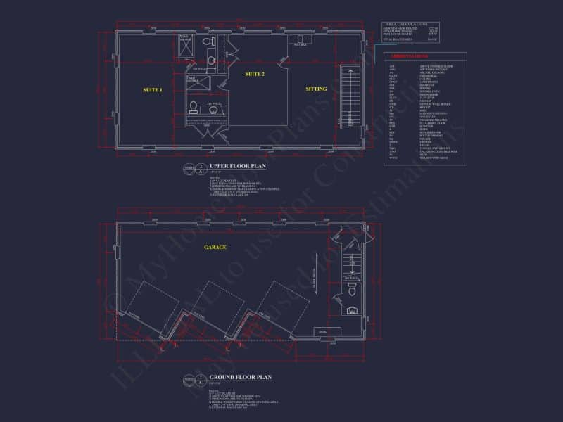 Garage with Living Space – house Plan Blueprint for Designers