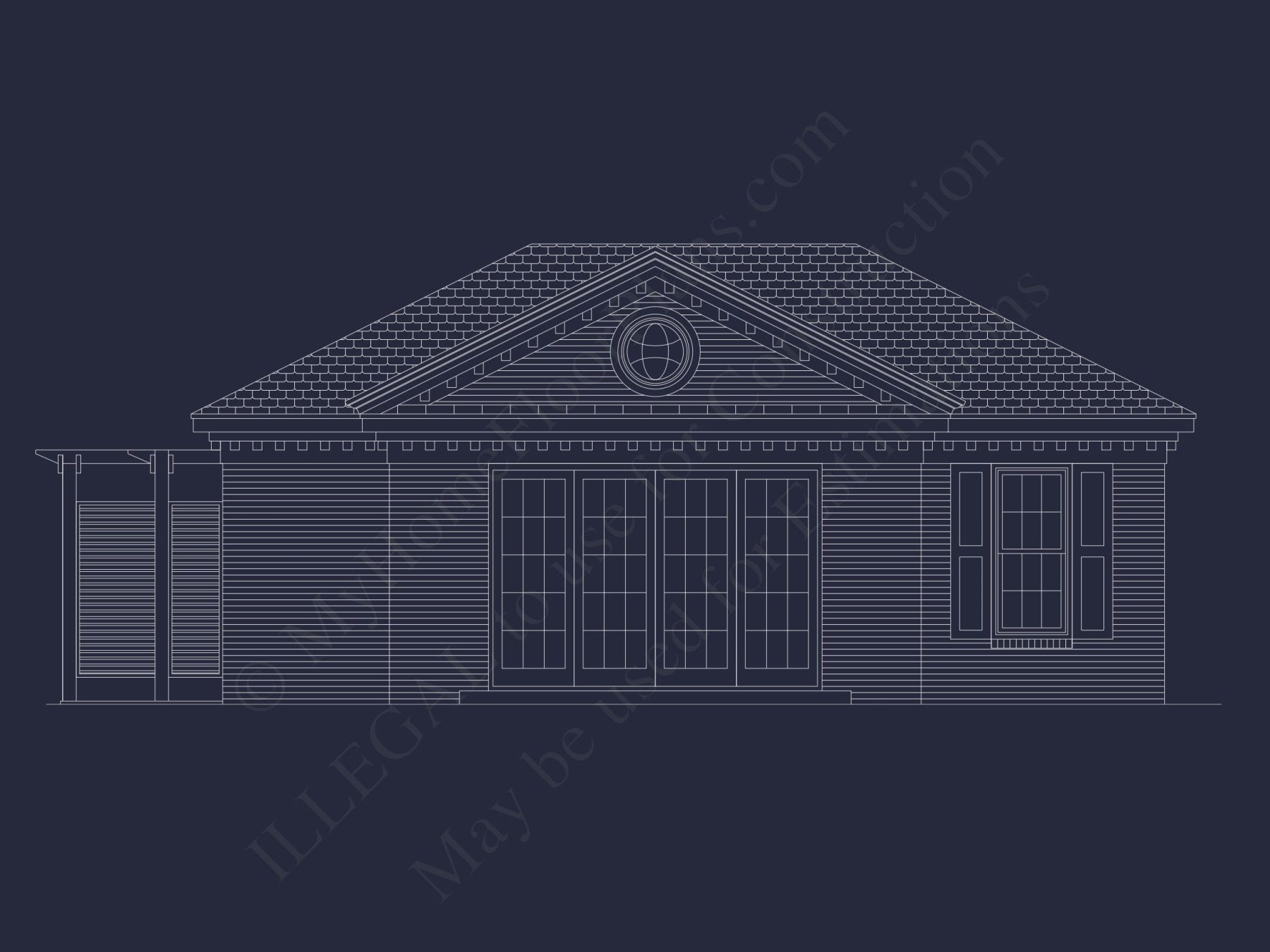 Garage with Living Space – house Plan Blueprint for Designers