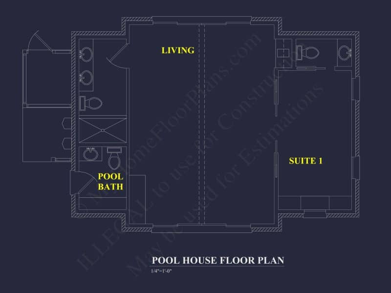 Garage with Living Space – house Plan Blueprint for Designers