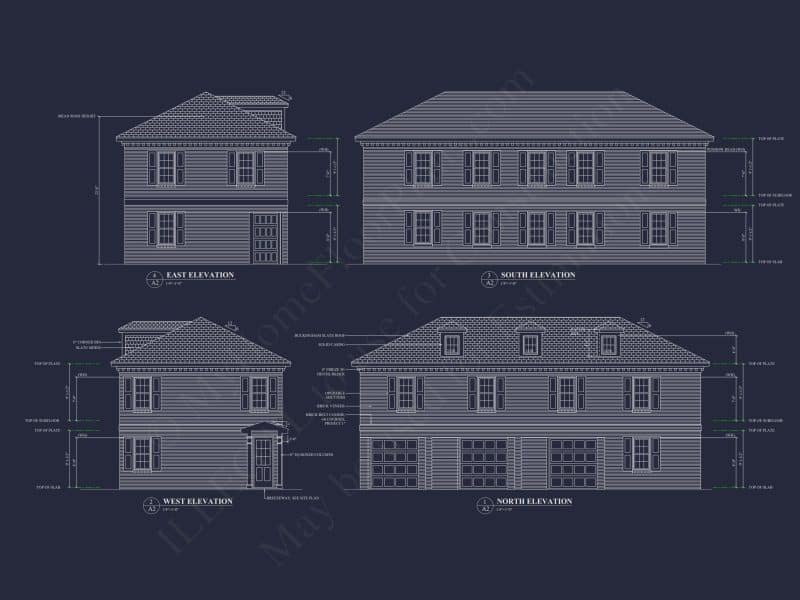 Garage with Living Space – house Plan Blueprint for Designers