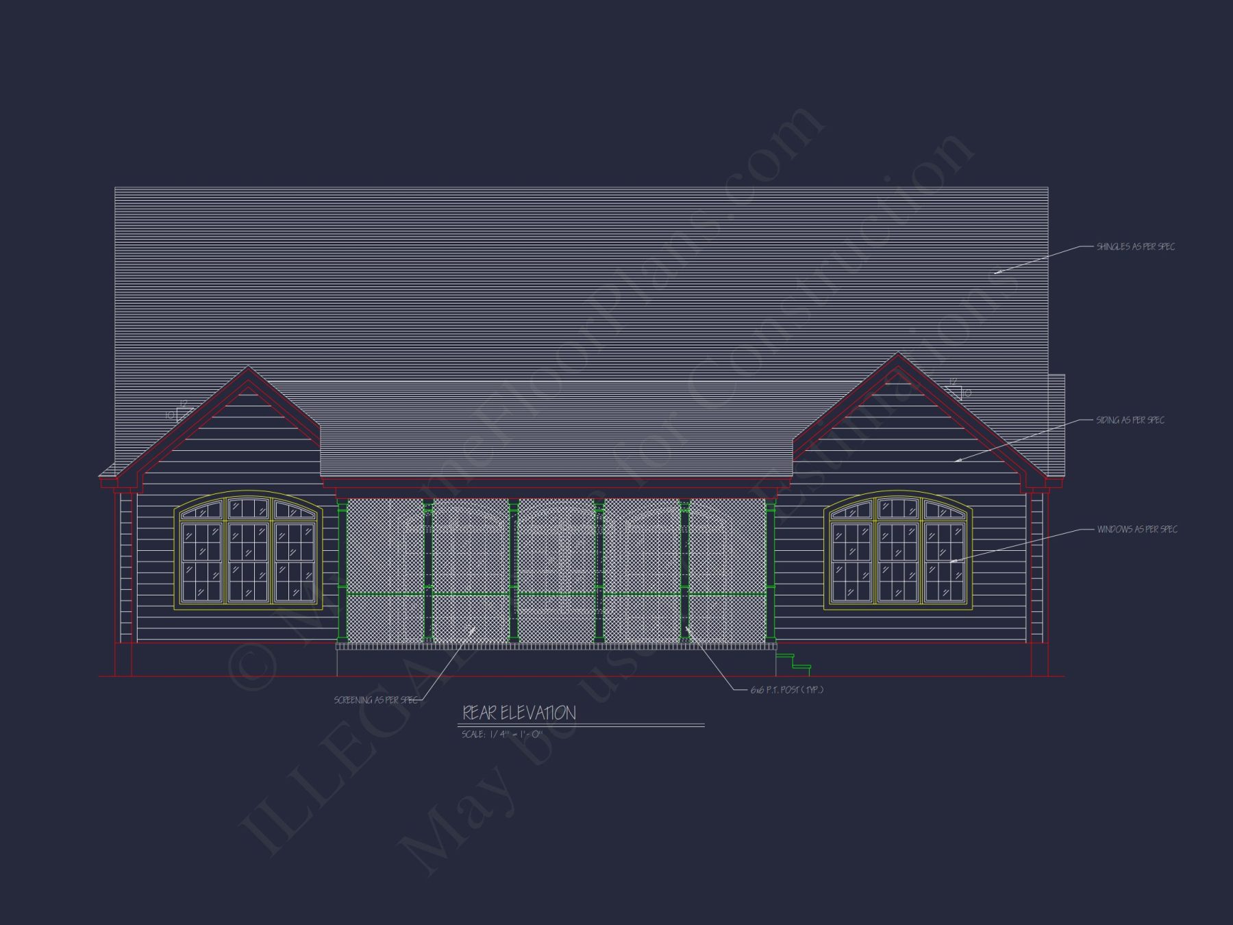 house Blueprint Plan with CAD Architecture Designs