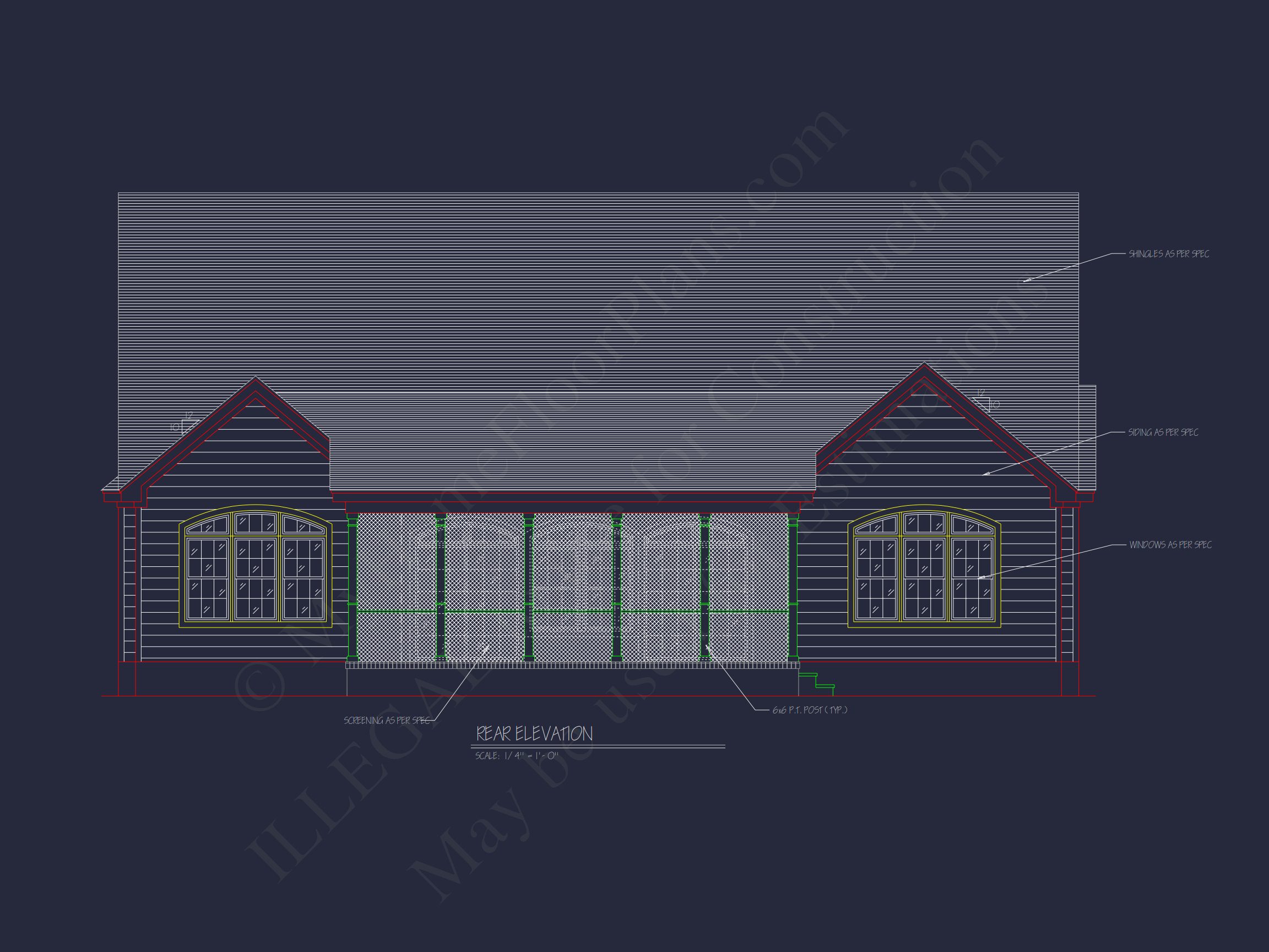 house Blueprint Plan with CAD Architecture Designs