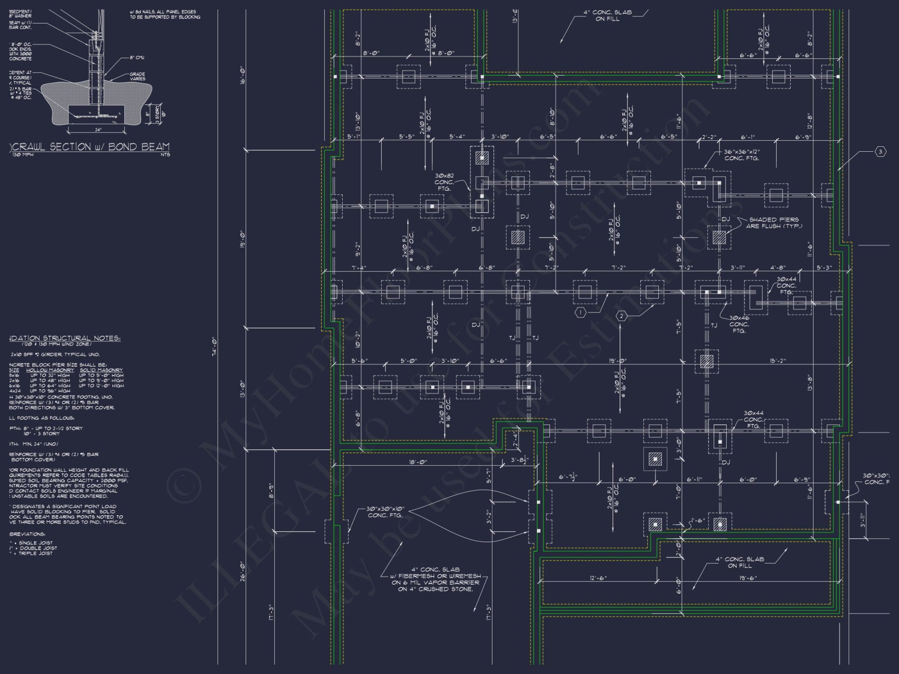 house Blueprint Plan with CAD Architecture Designs