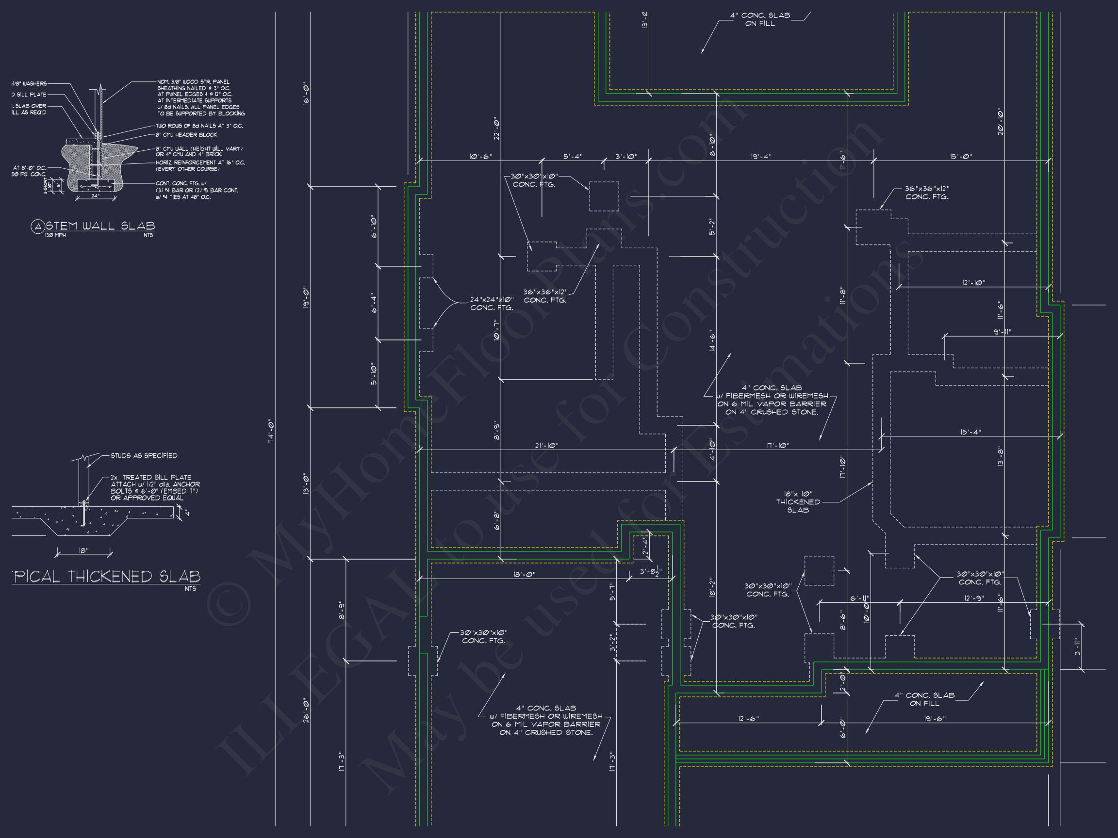 house Blueprint Plan with CAD Architecture Designs