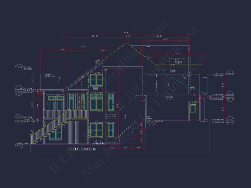 house Plan Blueprints with CAD Architecture Designs