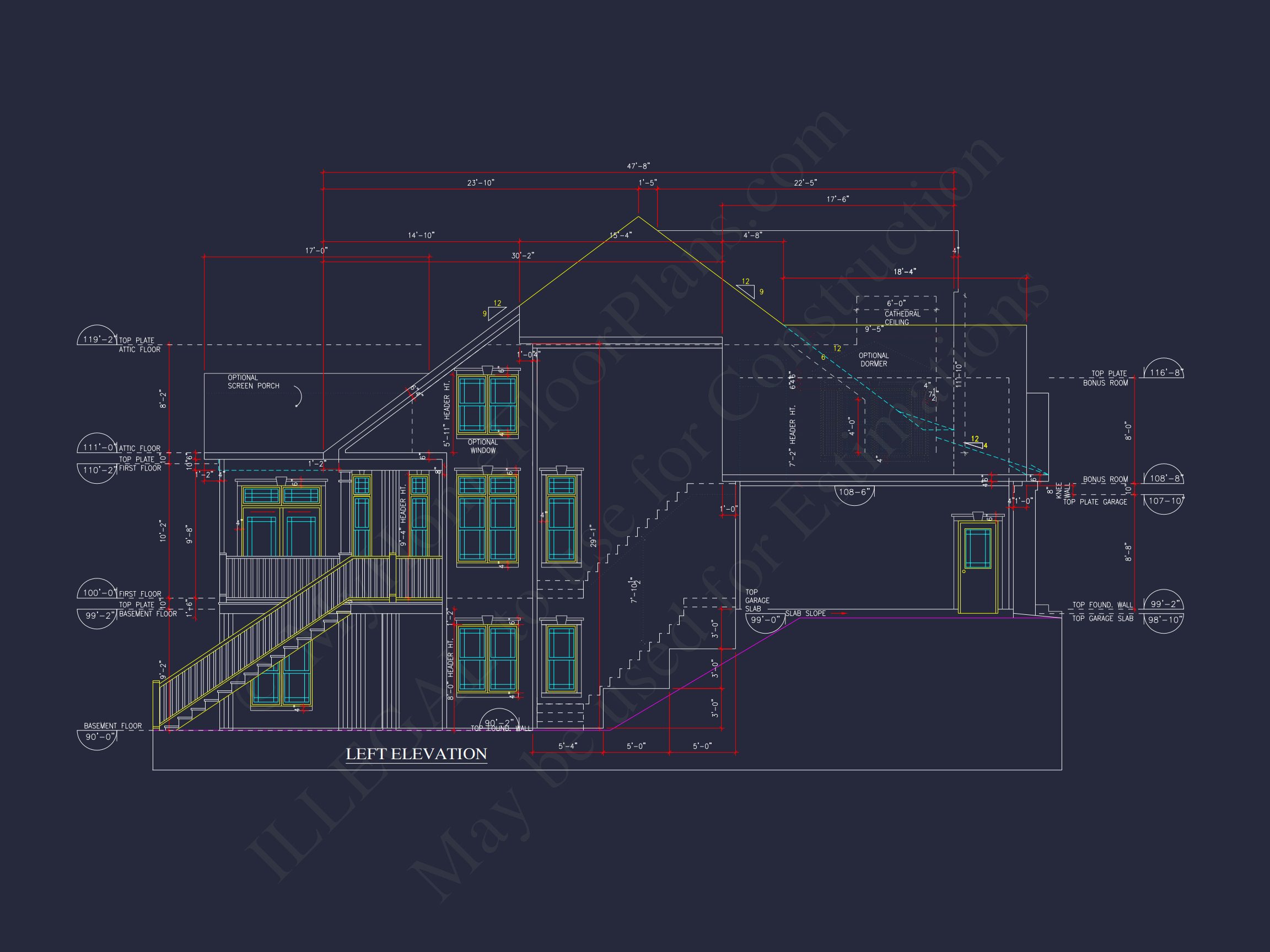 house Plan Blueprints with CAD Architecture Designs