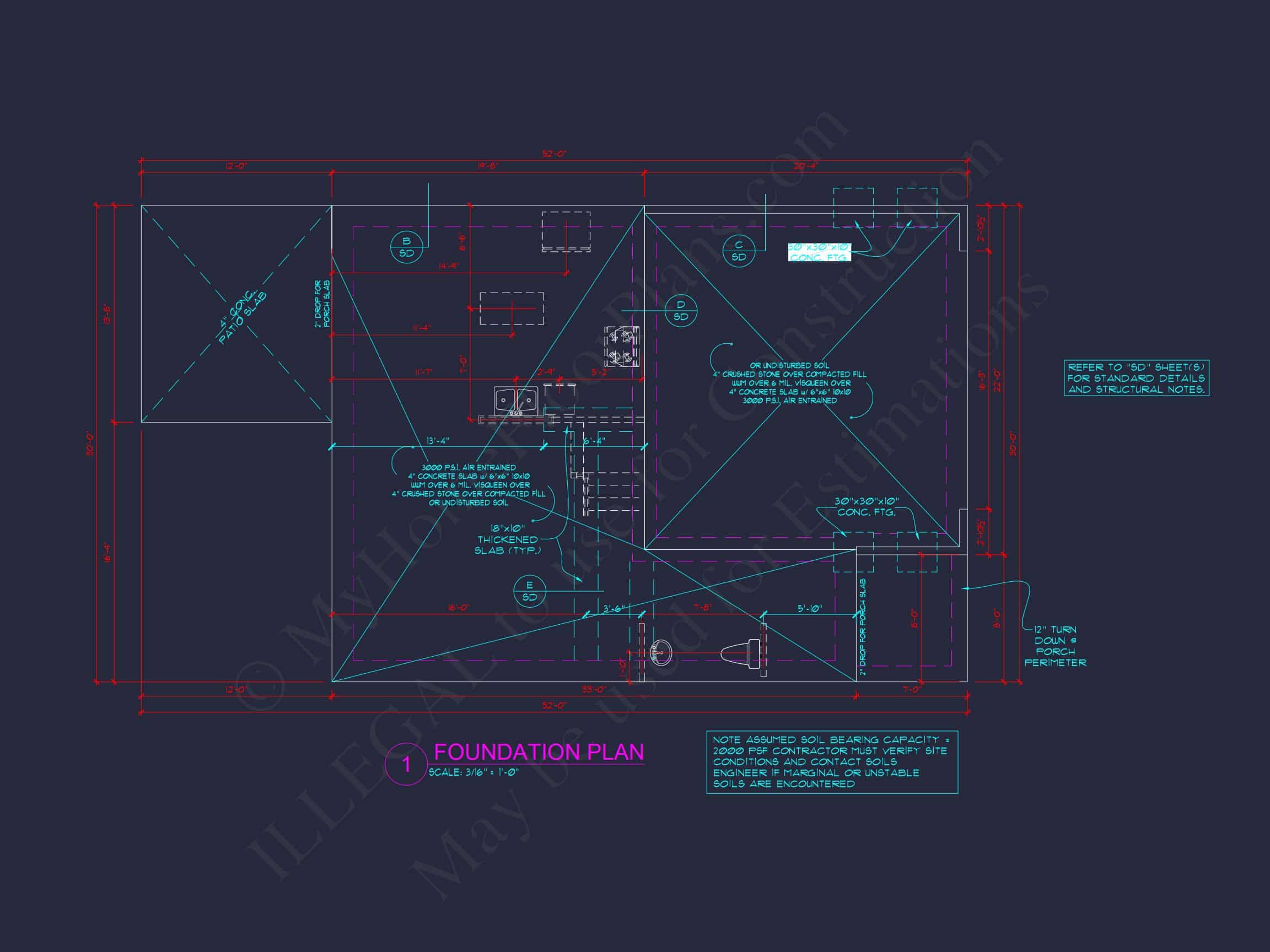 house Plan with 2 Floors,3 Bedrooms & Bonus Room Designs