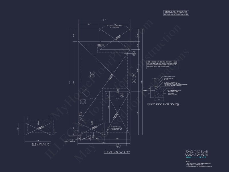 house Plan with 2-Story CAD Designs, 3 Bedrooms & Garage