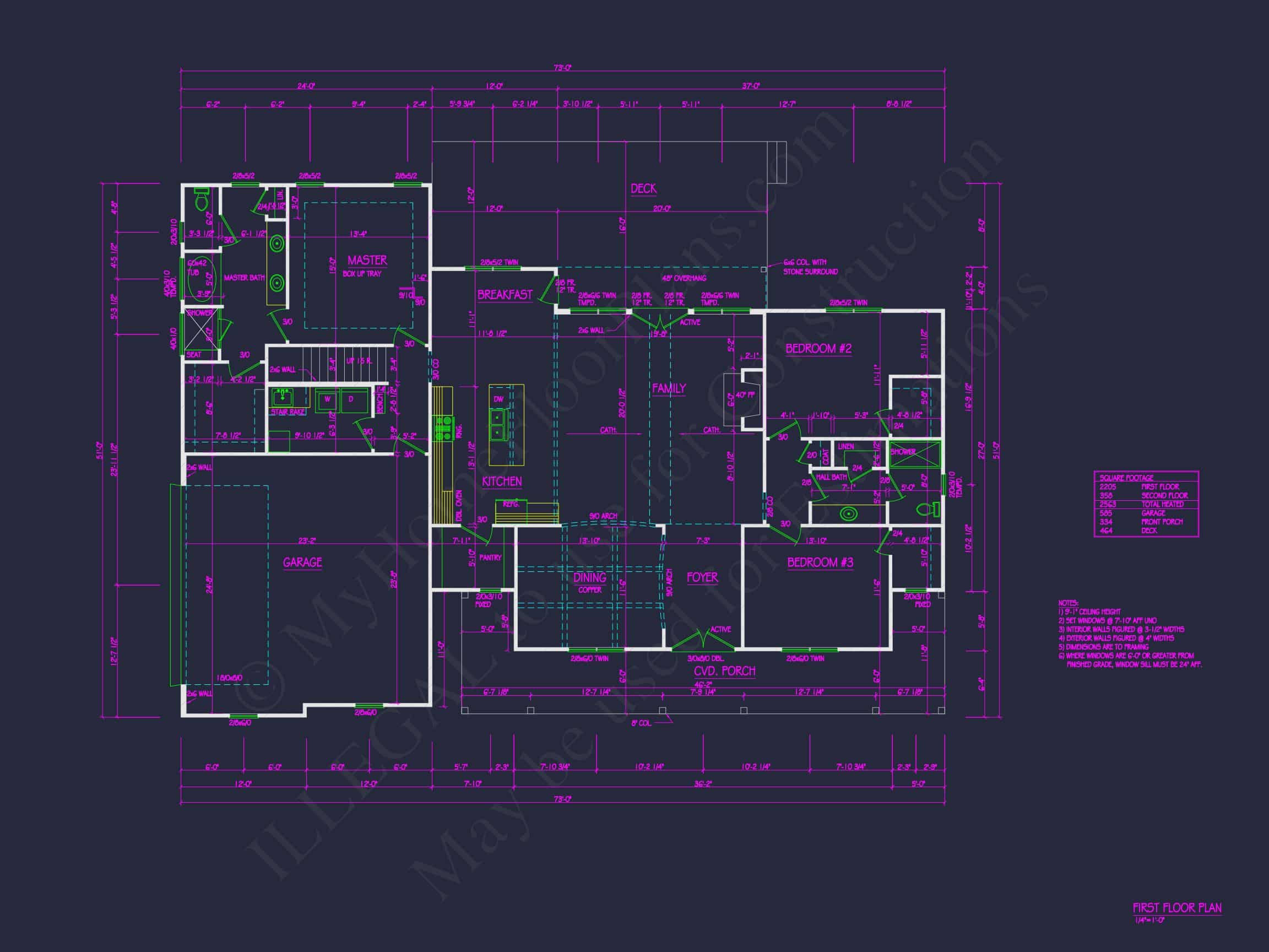2,563 SF