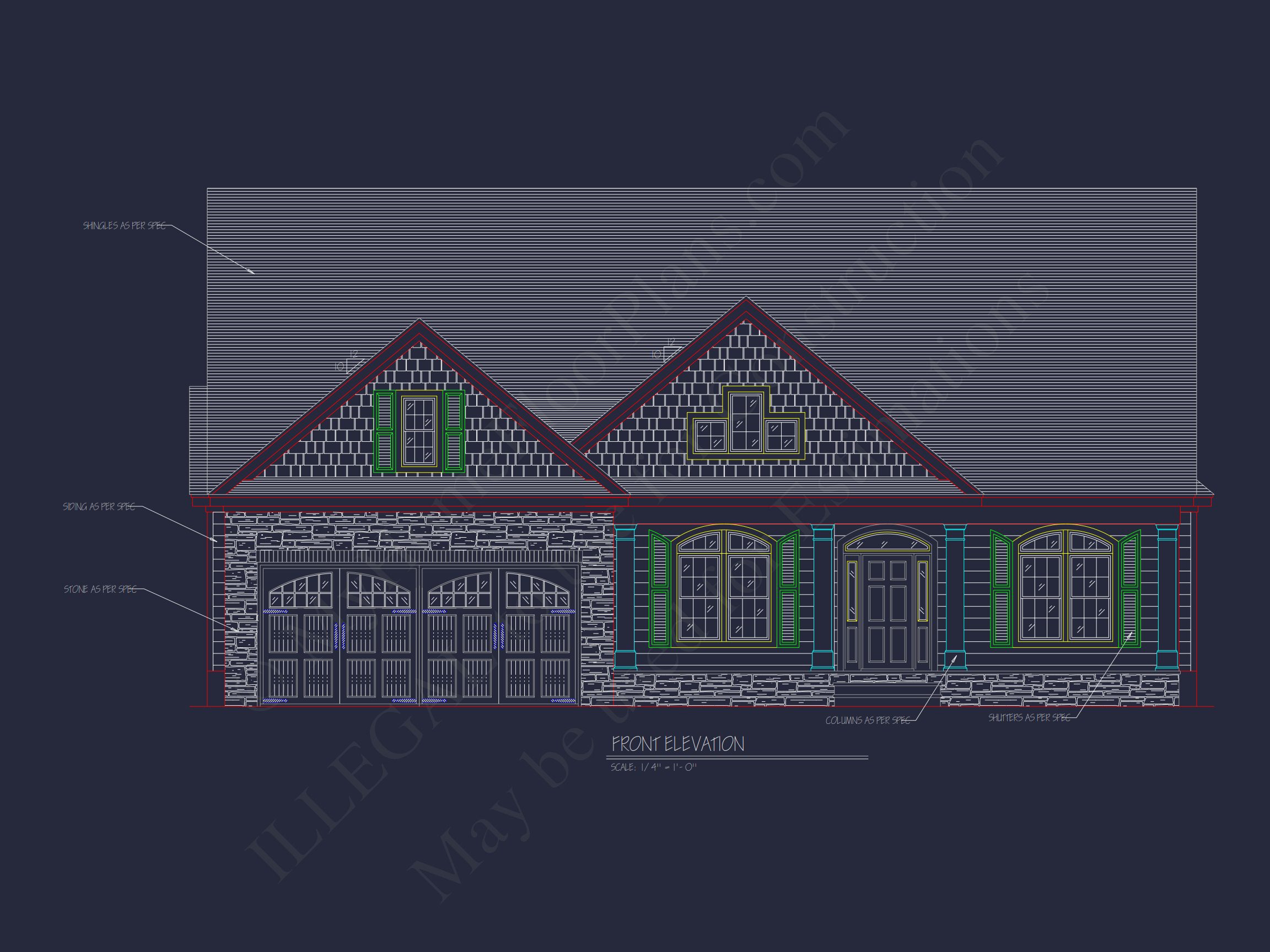 house Blueprint Plan with CAD Architecture Designs