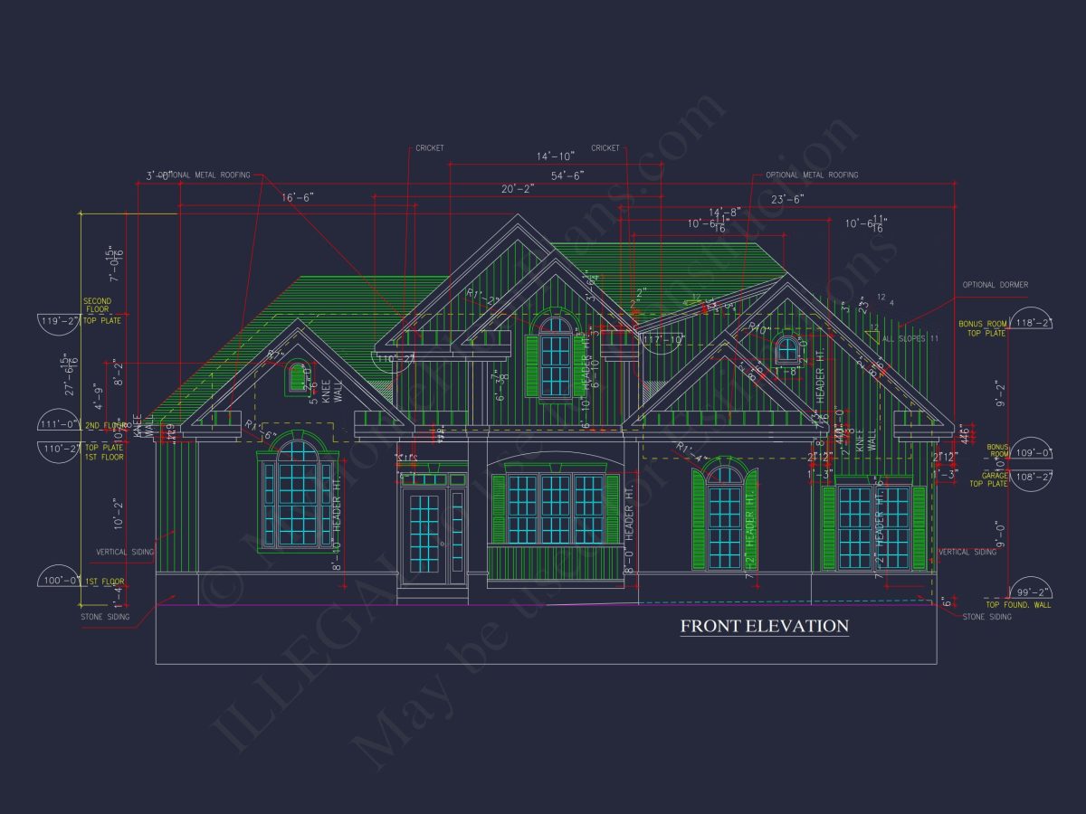 house Floor Plan Blueprint Designs: Classic 4-Bedroom Layout