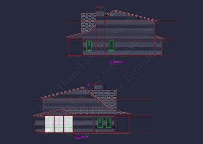 Ideal house plan designs with CAD architecture and blueprints.