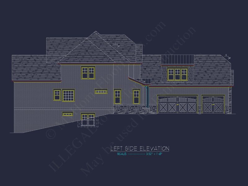 Luxury house Plan with CAD Floor Plans & Architectural Designs