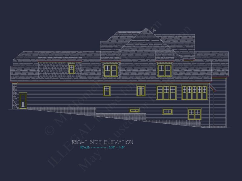 Luxury house Plan with CAD Floor Plans & Architectural Designs