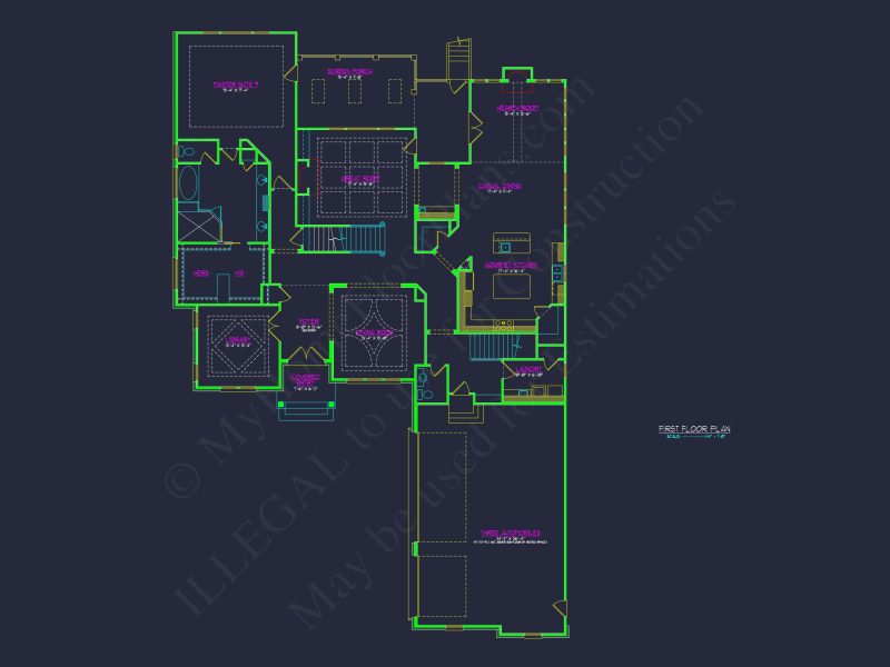Luxury house Plan with CAD Floor Plans & Architectural Designs