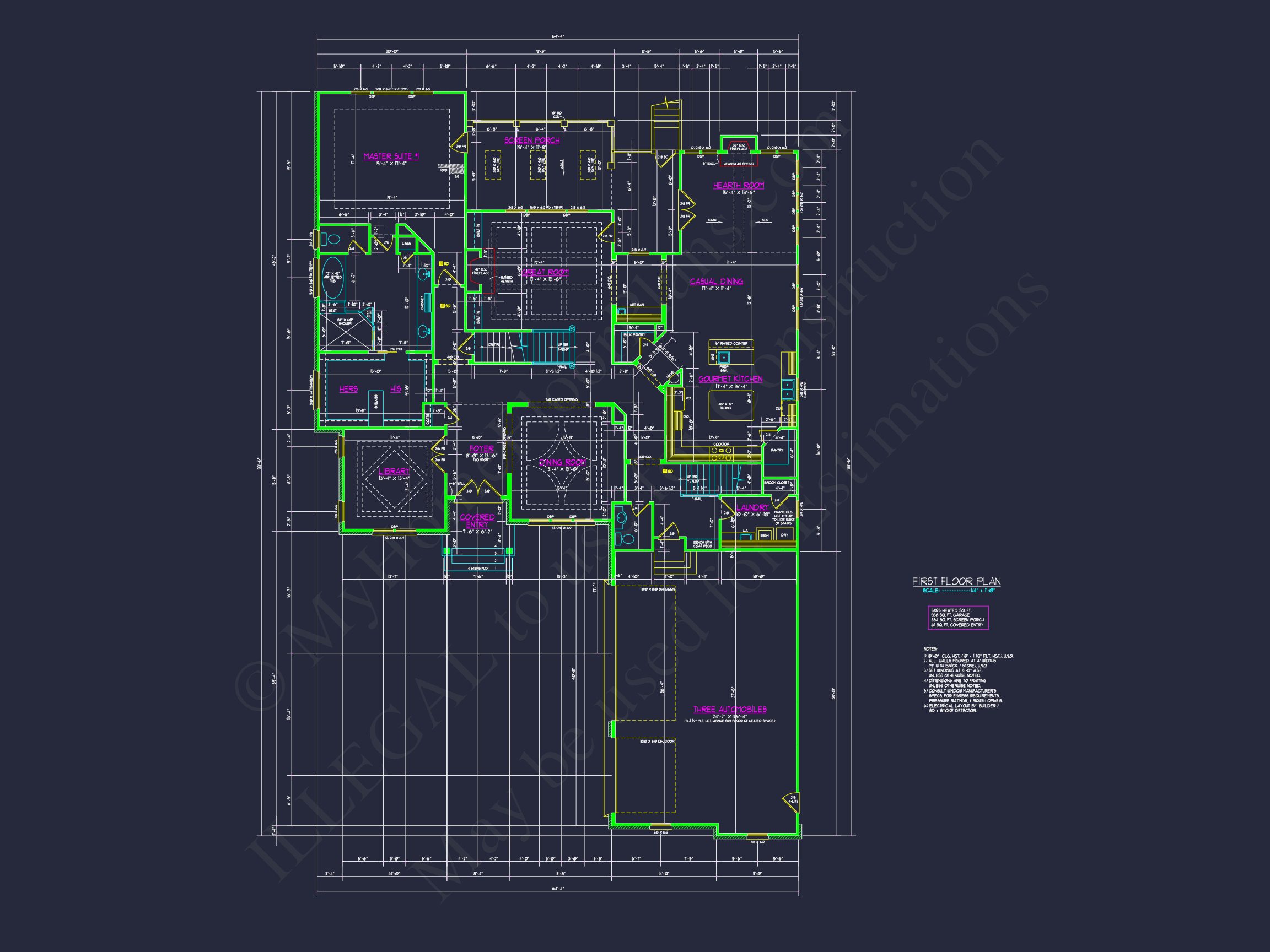Luxury house Plan with CAD Floor Plans & Architectural Designs