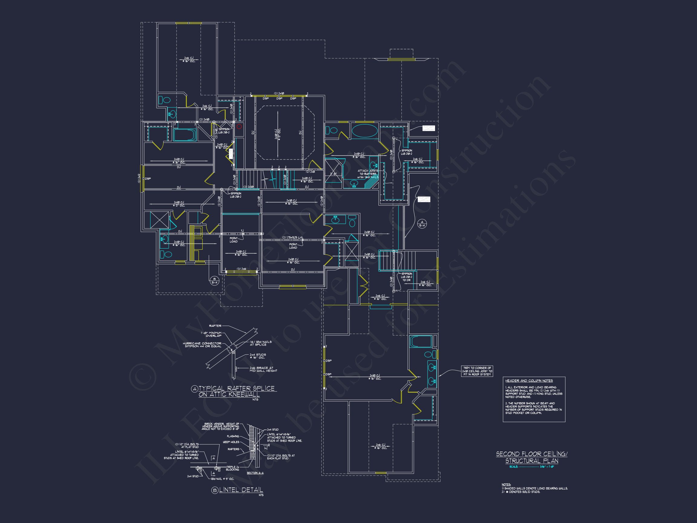 Luxury house Plan with CAD Floor Plans & Architectural Designs