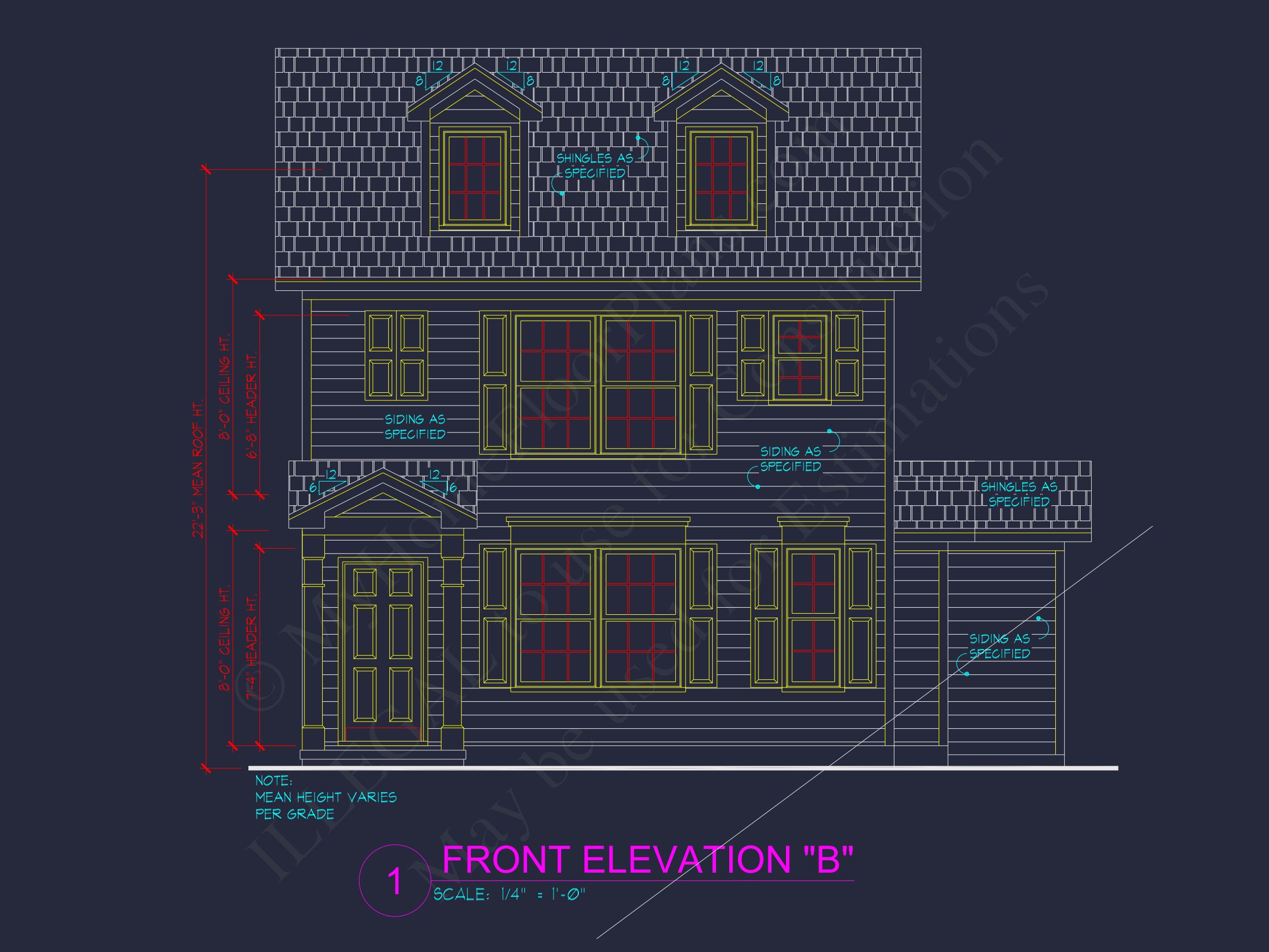 Modern 2-Story house Plan with CAD Architecture and Floor Designs