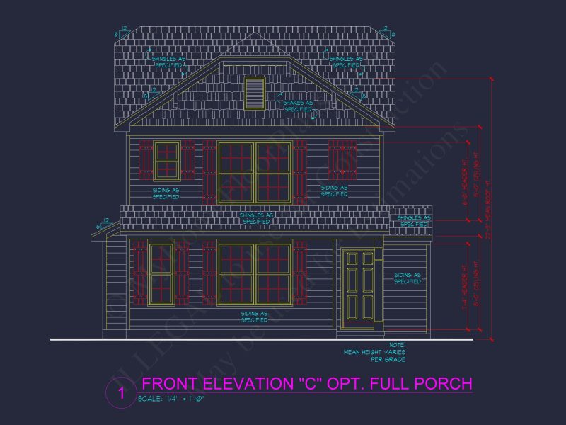 Modern 2-Story house Plan with CAD Architecture and Floor Designs
