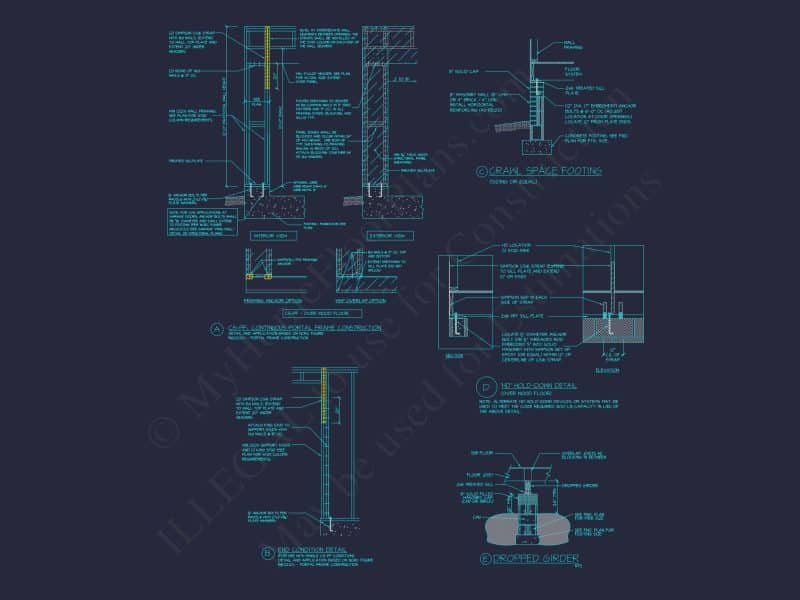Modern 2-Story house Plan with CAD Blueprint Designs