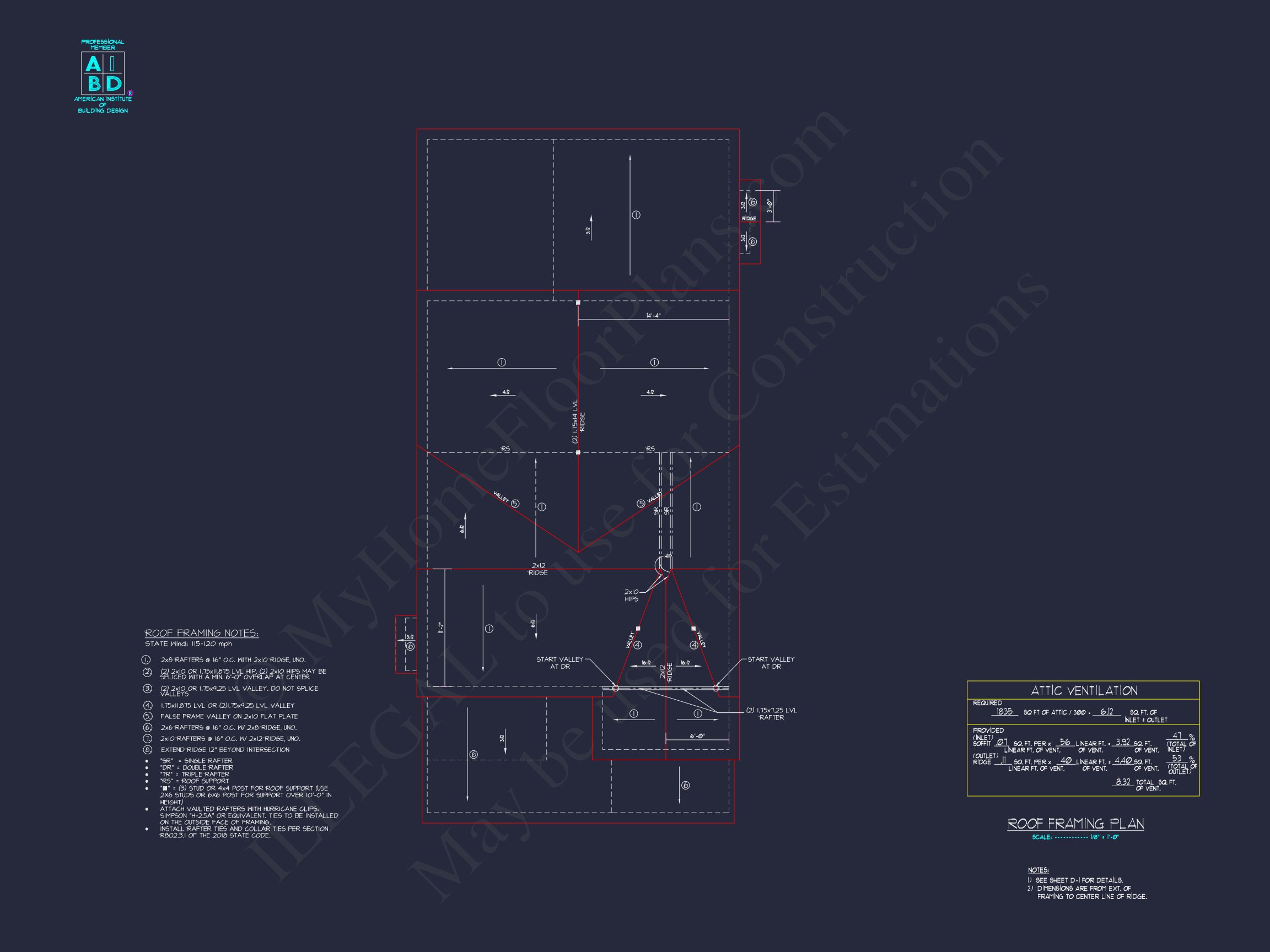 Modern 2-Story house Plan with CAD Designs and Blueprint