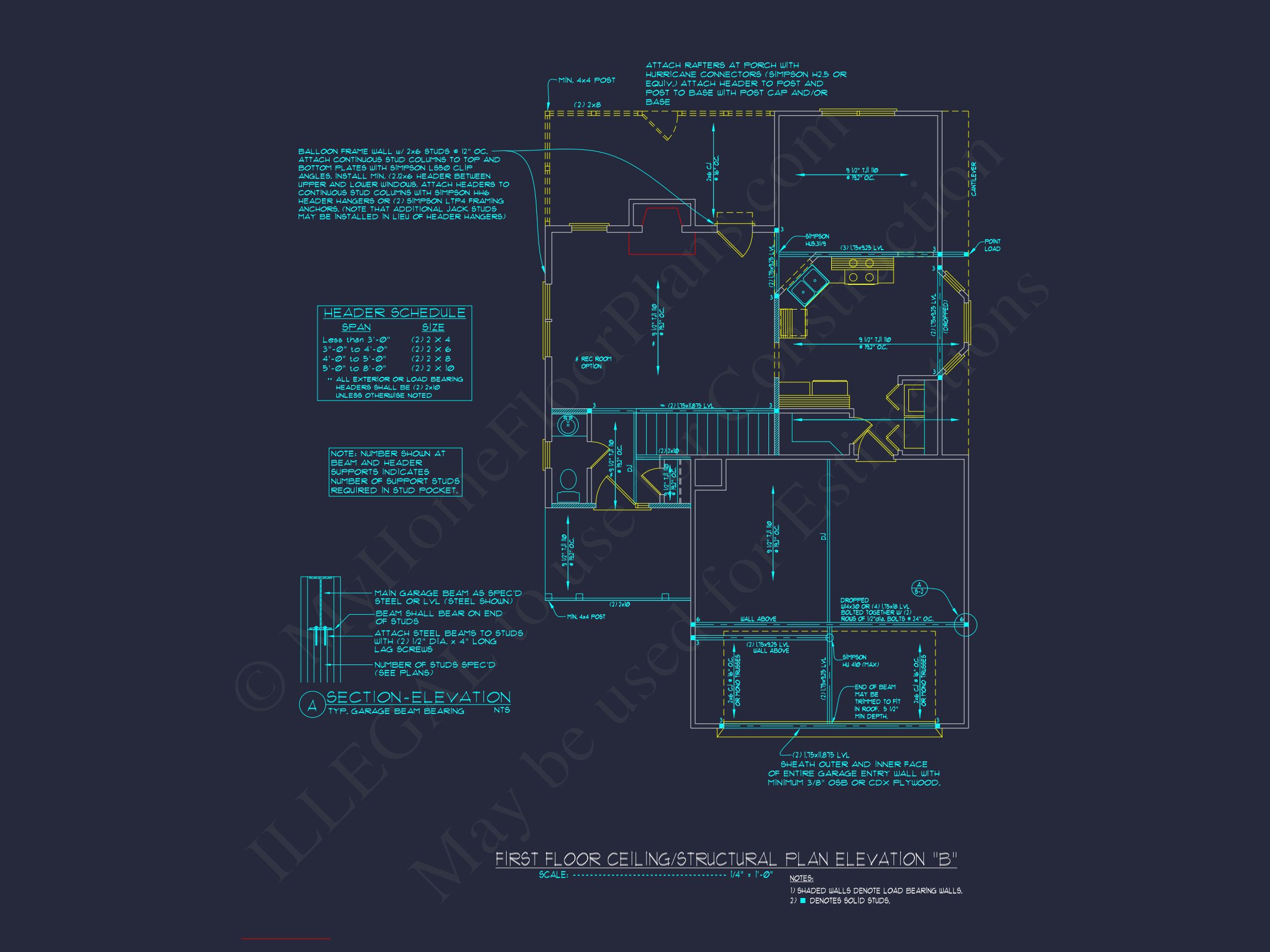 Modern 2-Story house Plan with CAD Designs and Blueprint