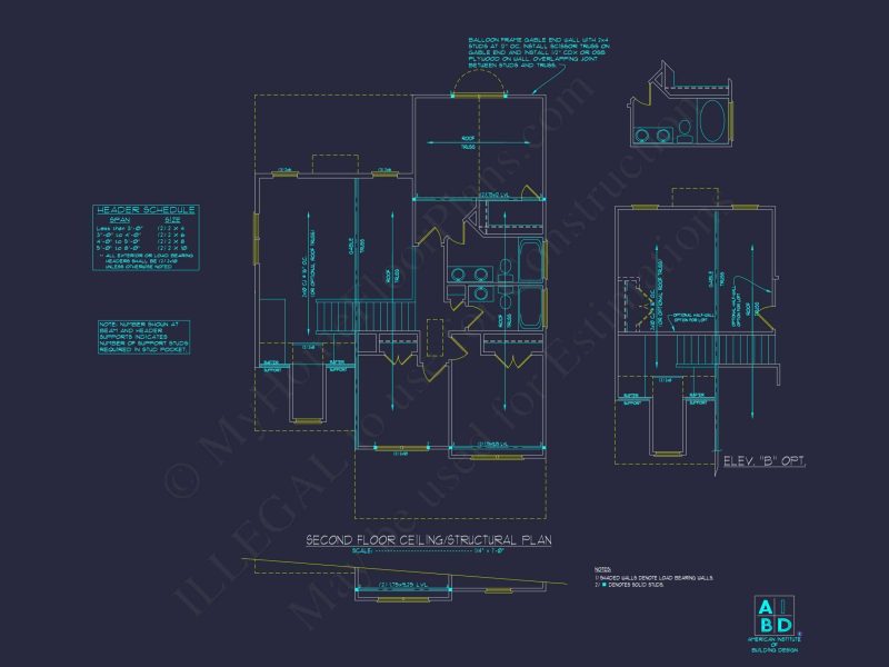 Modern 2-Story house Plan with CAD Designs and Blueprint