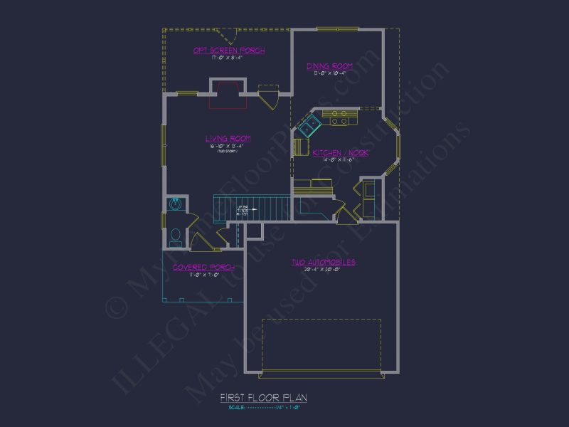 Modern 2-Story house Plan with CAD Designs and Blueprint