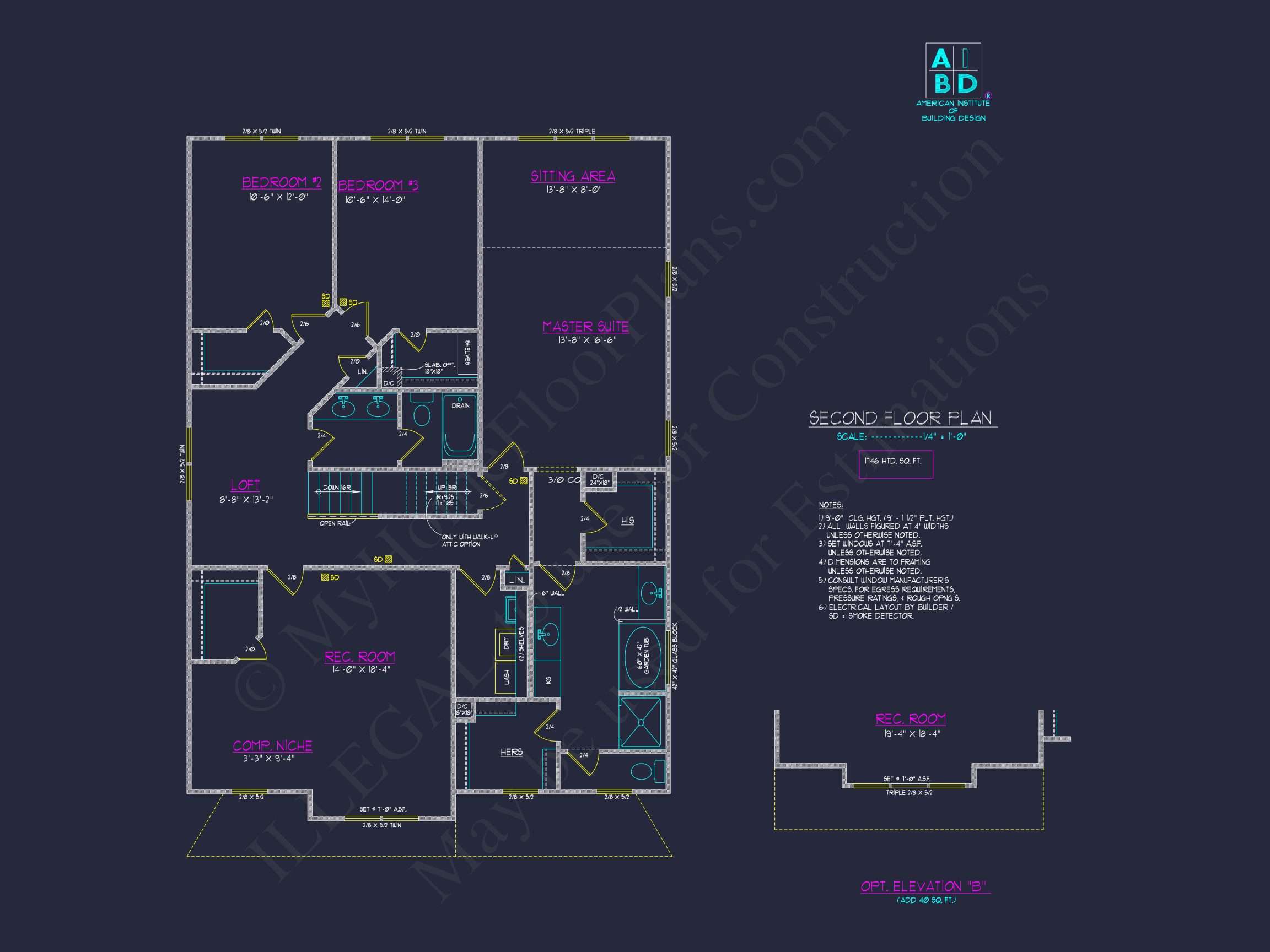 Modern 2-Story house Plan with CAD Designs & Detailed Blueprints