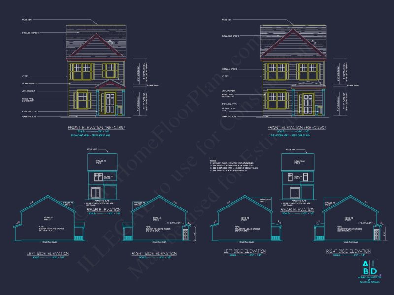 Modern 6-Unit Townhome Floor Plan with CAD Architecture Designs