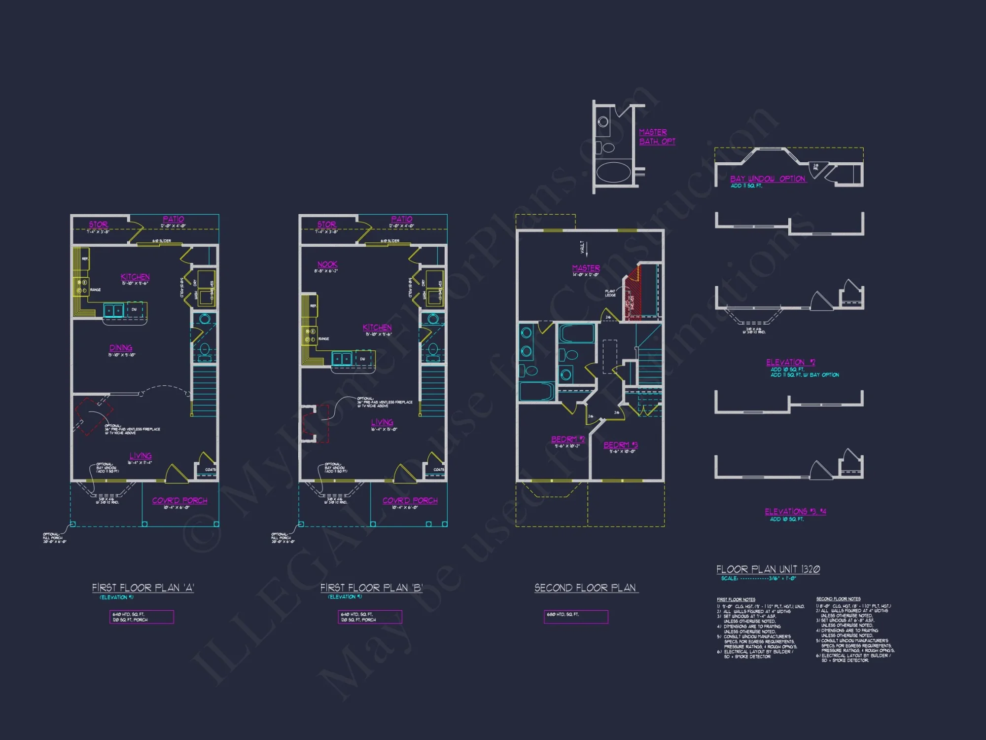 Modern 6-Unit Townhome Floor Plan with CAD Architecture Designs
