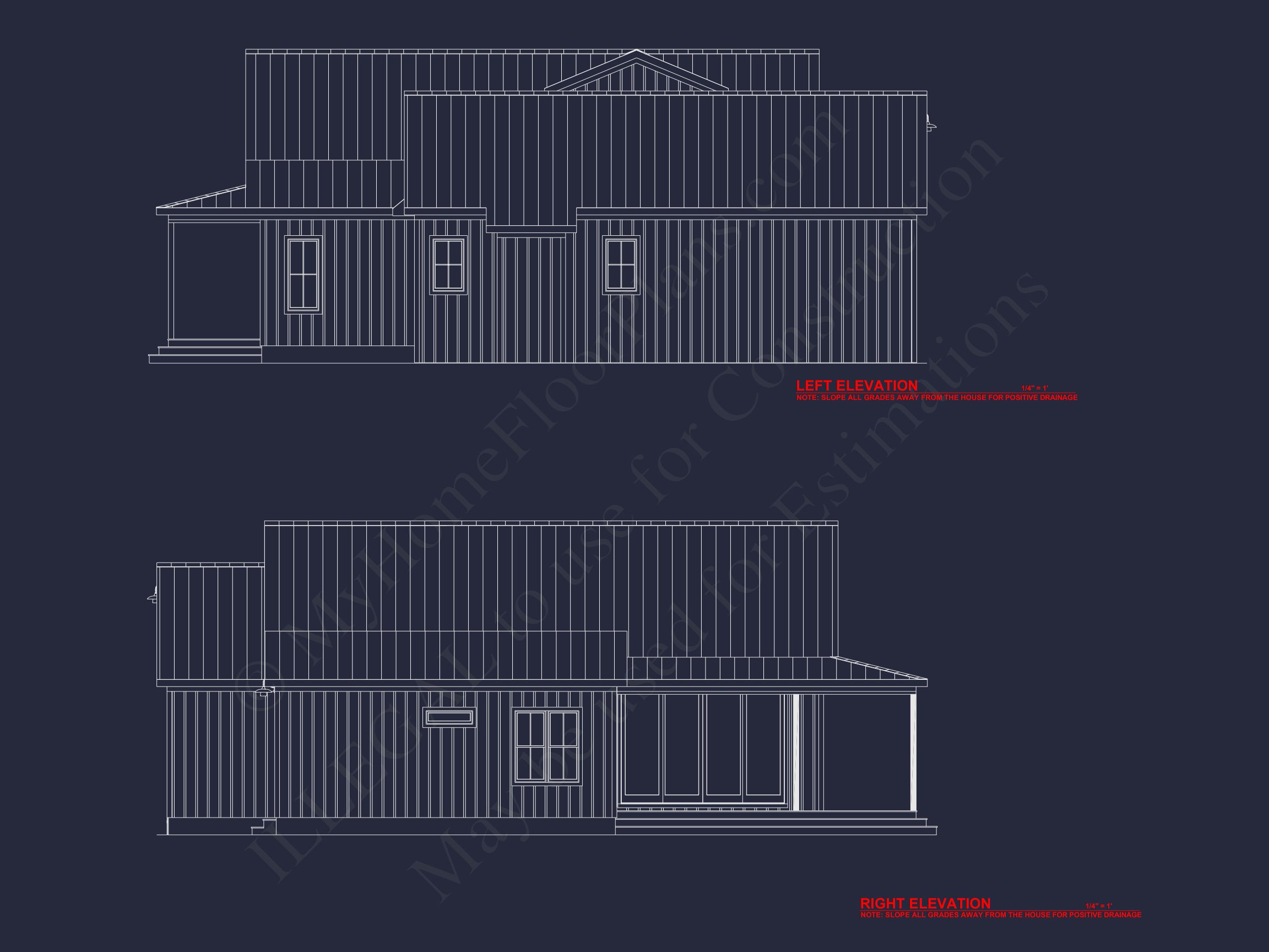 Modern Barn Style house Plan with 3 Bedrooms,2.5 Bath,CAD Designs