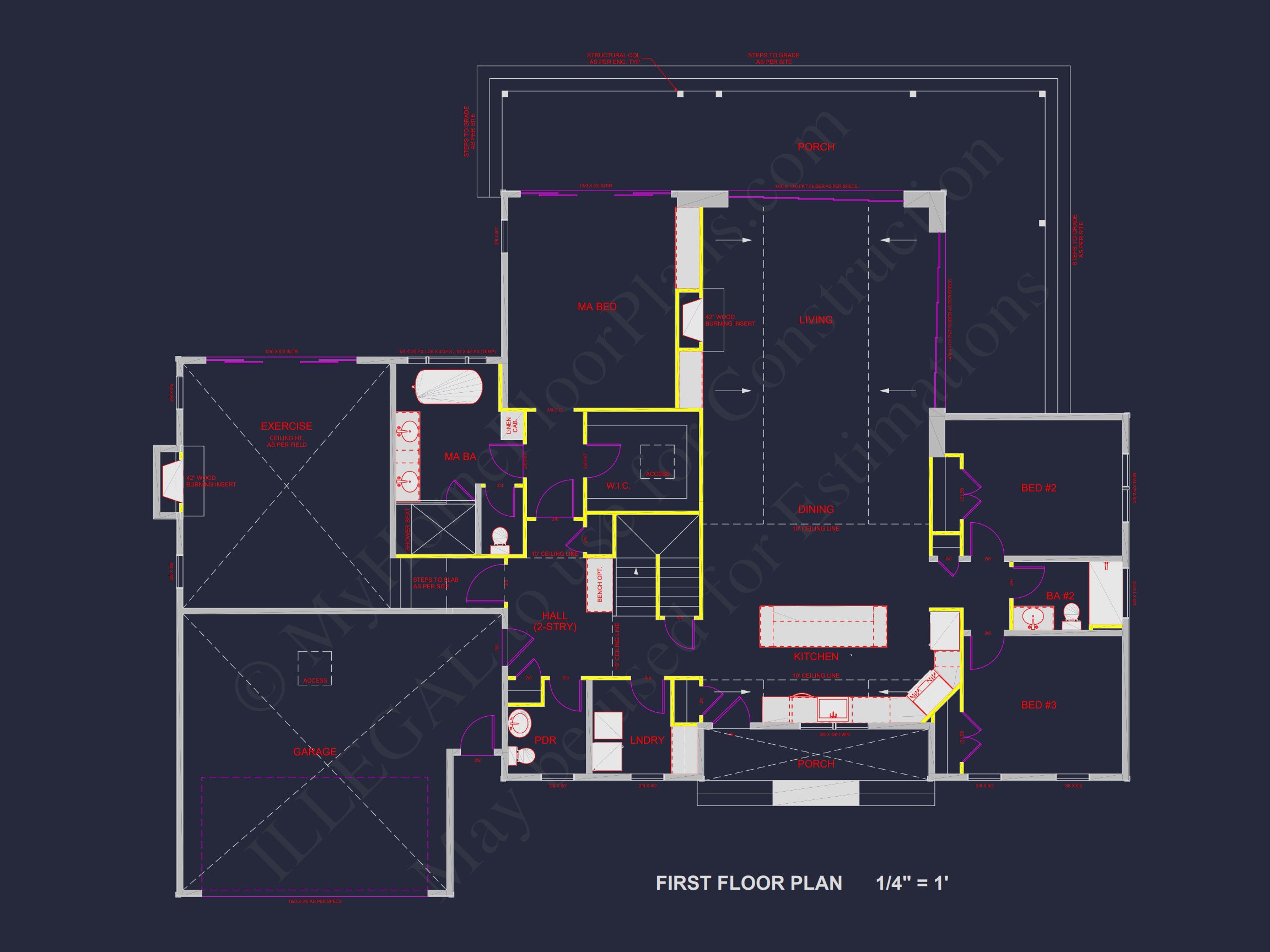 Modern Barn Style house Plan with 3 Bedrooms,2.5 Bath,CAD Designs