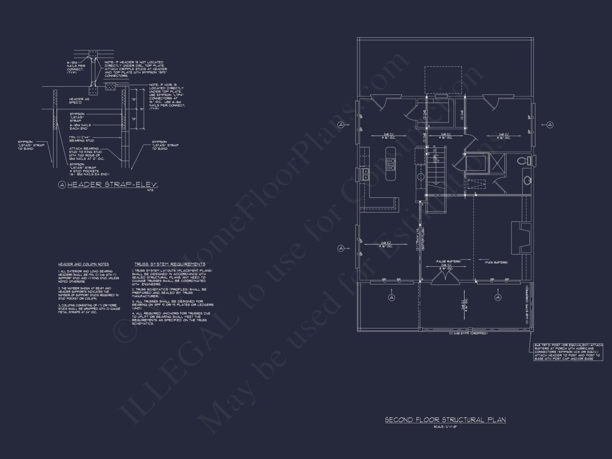 3-Story Floor Plan Blueprint