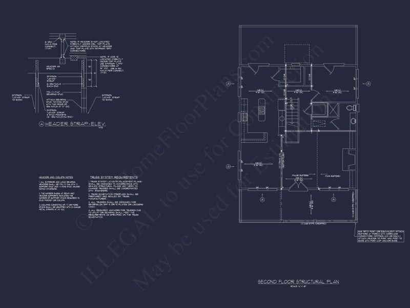 3-Story Floor Plan Blueprint