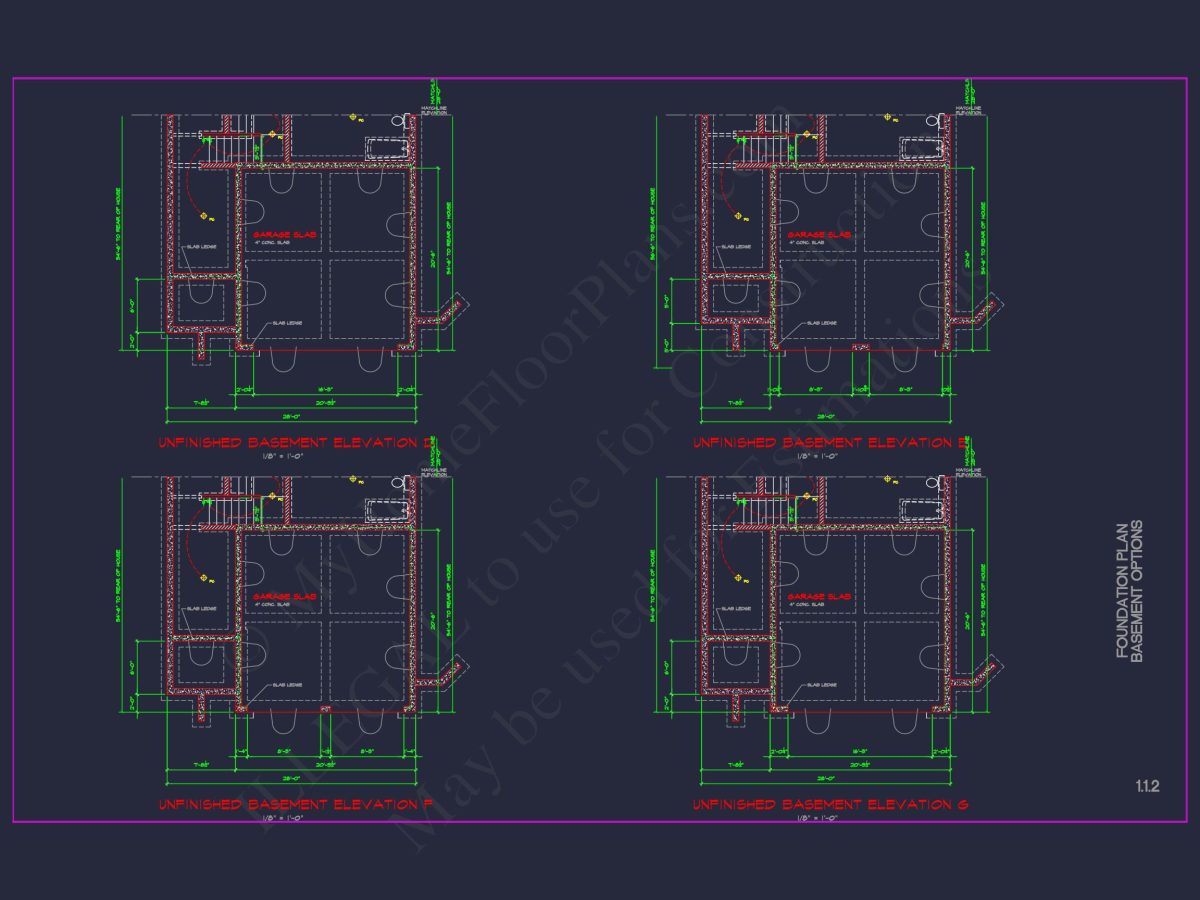 Modern CAD house Plan: 2-Story Floor Plan with Brick Design