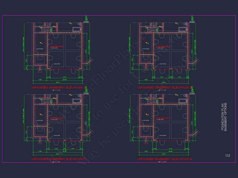Modern CAD house Plan: 2-Story Floor Plan with Brick Design