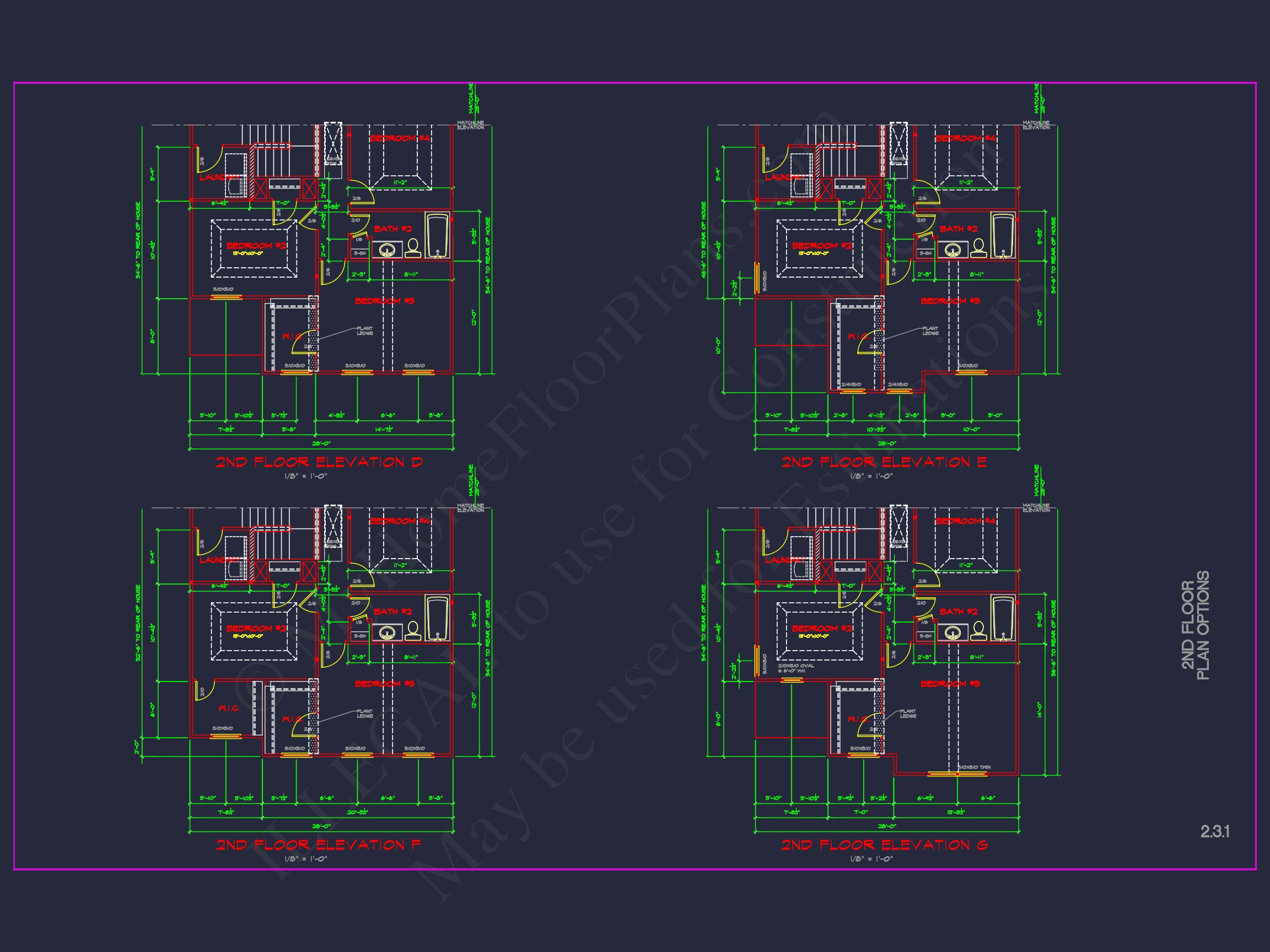 Modern CAD house Plan: 2-Story Floor Plan with Brick Design