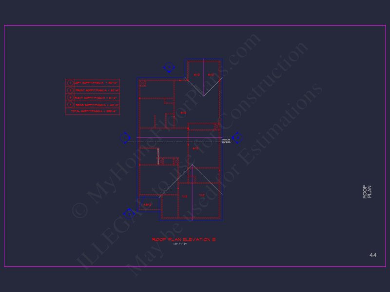 Modern CAD house Plan: 2-Story Floor Plan with Brick Design
