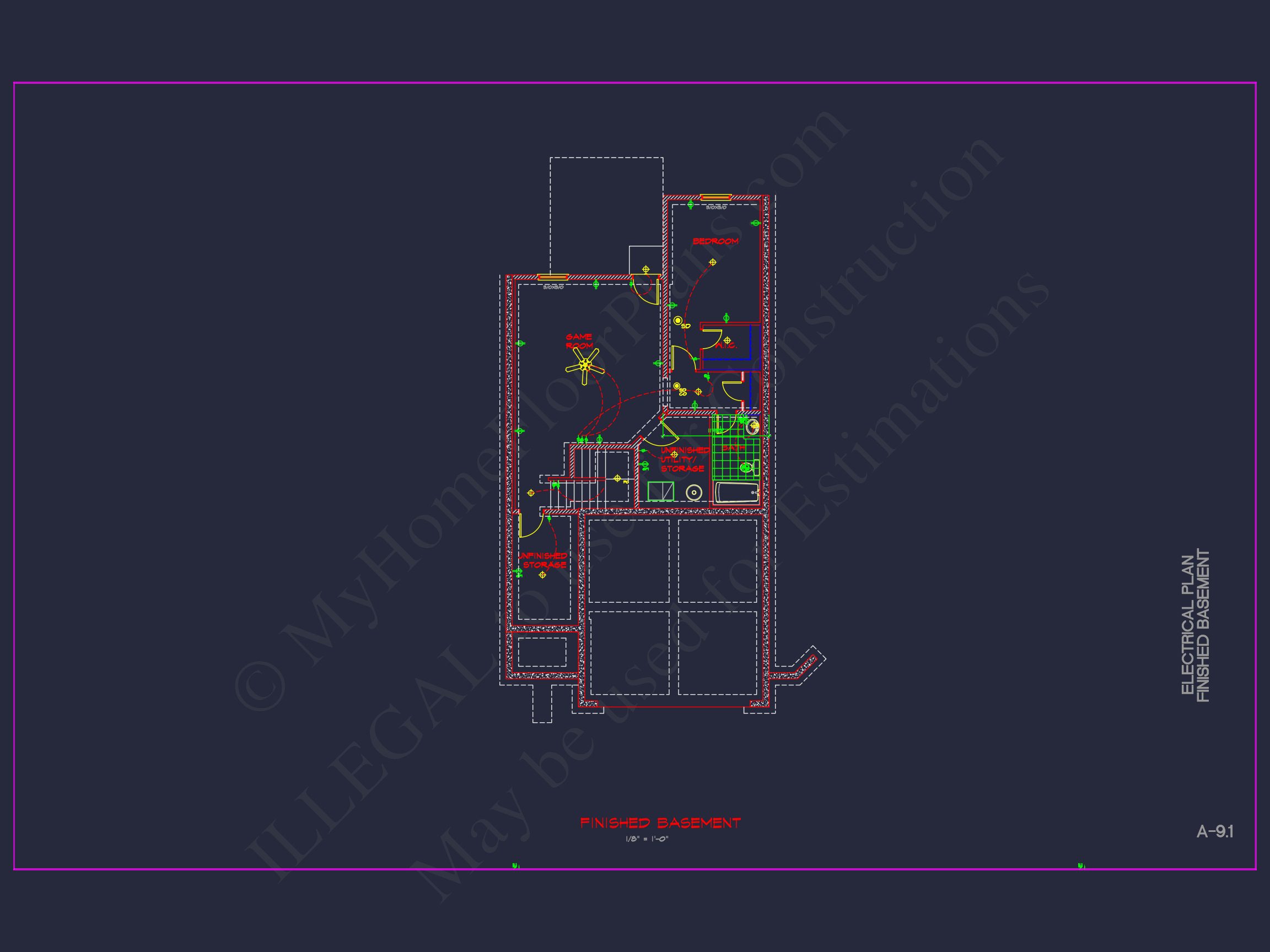 Modern CAD house Plan: 2-Story Floor Plan with Brick Design