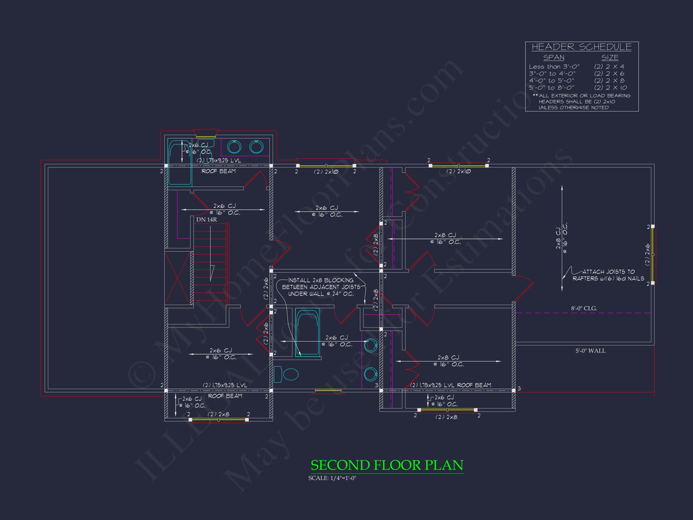 Modern Colonial Revival house Plan with Detailed Floor Designs
