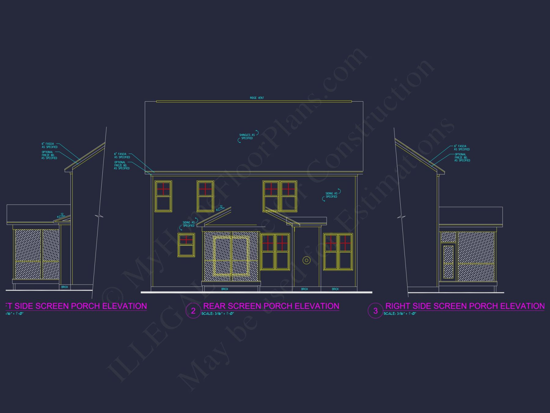 Modern Craftsman house Floor Plan Blueprint for 2.5 Story Designs